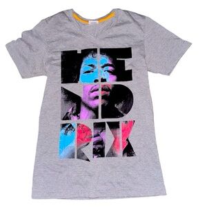 Jimi Hendrix Vintage Style Concert Tee: Womens XS: V-Neck: Woodstock: Band Merch